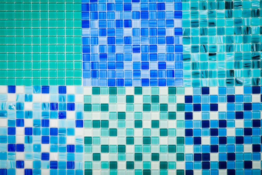 Degraus pastilhados de piscina Fyber Show